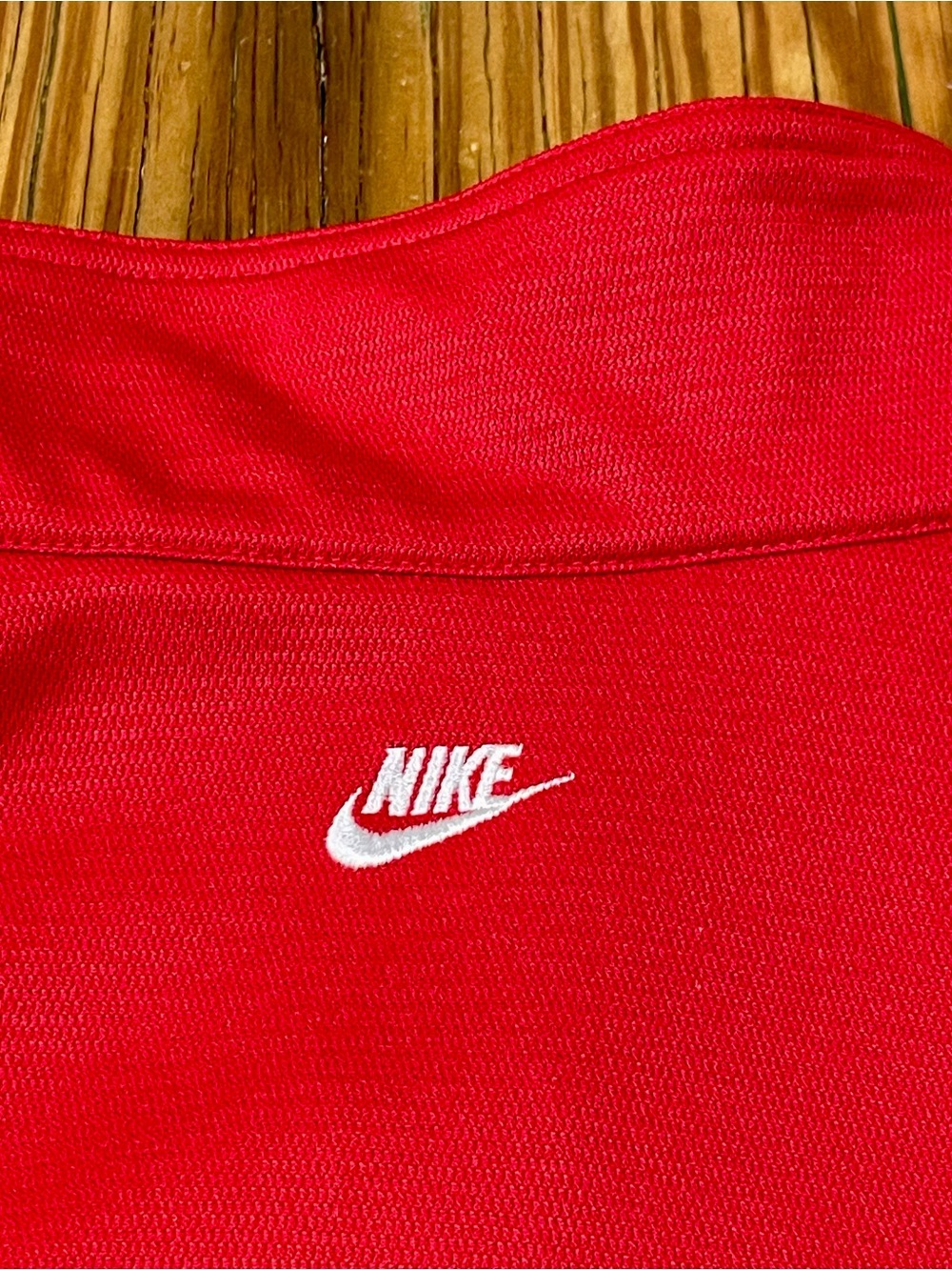 VTG Nike Tracksuit Mens 3XL Red White Sweatsuit Argyle Trim Y2K 90s Track Set - Picture 10 of 14